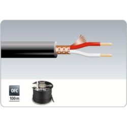 Monacor MLC-112 SW kabel mikrofonowy 100 mb